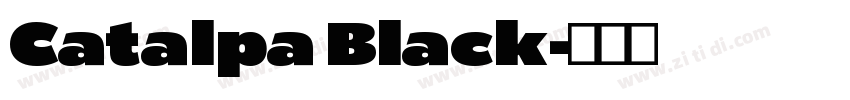 Catalpa Black字体转换